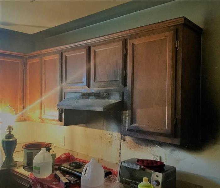 before cabinets fire 