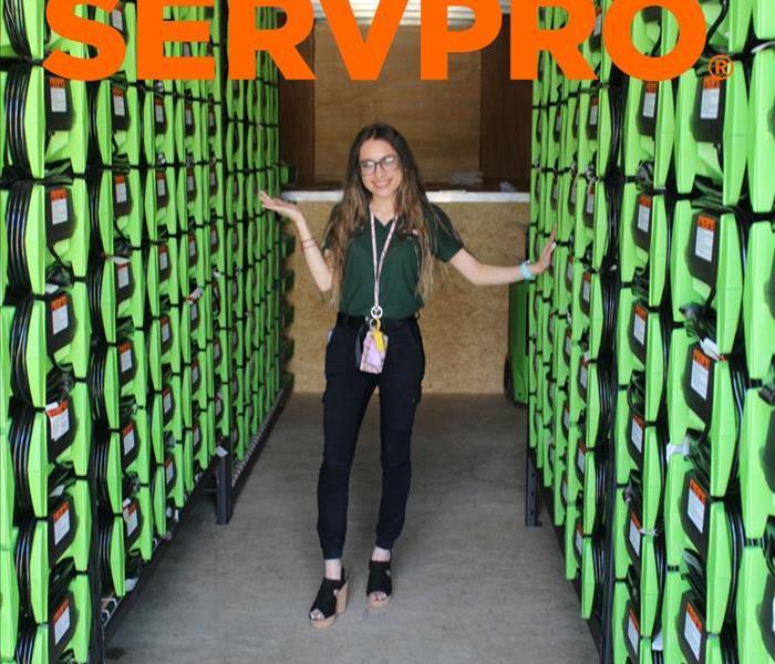 girls with advanced equipment for servpro 